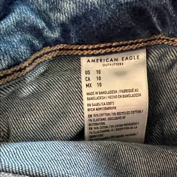 American Eagle Outfitters Dark Blue Jean Shorts - Picture 8 of 8